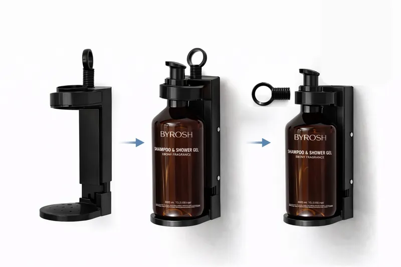 BYROSH lockable wall holder for dispensers