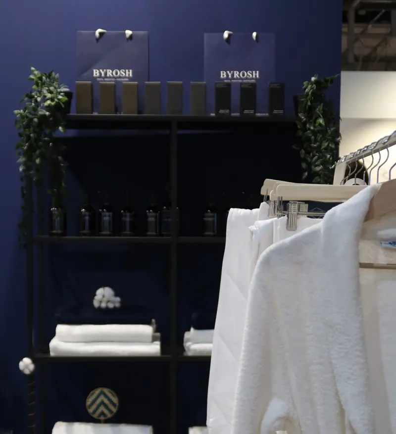 BYROSH textile display at InteriHOTEL Barcelona