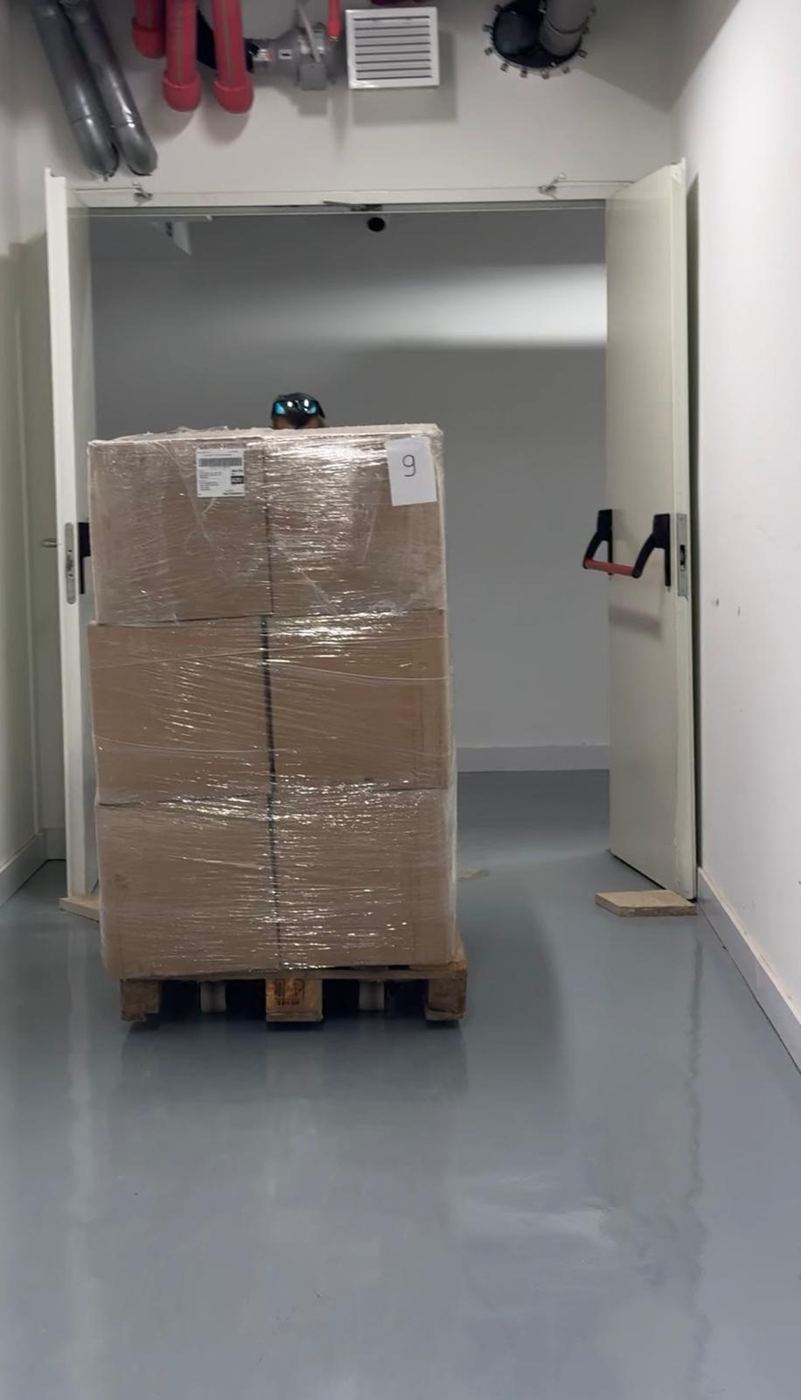 BYROSH order packed and palletised