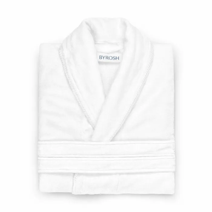 Albornoz blanco de hotel BYROSH